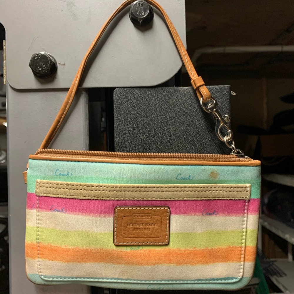 Coach pride wristlet
